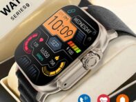 Роскошные умные часы NFC с амолед-экраном