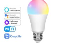 15 Вт Wi-Fi умная лампа CozyLife APP E27 светодиодная умная лампа работает с Alexa Google Home Yandex Alice 85-265V RGBCW таймер с регулируемой яркостью 1 Pcs  CozyLife Bulb