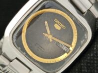 USED UNIQUE SEIKO 5 MENS OLD AUTOMATIC 7019A JAPAN ORIGINAL DIAL WATCH a416144-2 R10621f-a416144