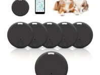 Мини GPS Мобильный Bluetooth 5.0 Трекер Устройство Анти-Потерянный Круглый Устройство Анти-Потерянный Домашний Животный Детский Кошелек Сумка Отслеживание Умный Искатель Локатор