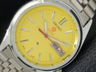 REFURBISHED SEIKO EXPO 70 AUTOMATIC 7009A JAPAN MENS YELLOW DIAL WATCH a427245-2 QRL-a427245