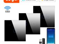 Стандарт ЕС Tuya Smart Light Switch 1/2/3 Gang 1 Way Wi-Fi настенный светильник сенсорный переключатель для Google Home Alexa голосовое управление