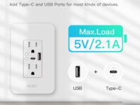 Умная настенная розетка WiFi с разъемом Type C и USB