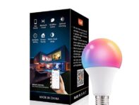 1 шт. Tuya E27 Bluetooth умная лампа RGB + WW + CW умные лампочки приложение дистанционное управление светодиодная лампа умный домашний декор 1PCS чёрный