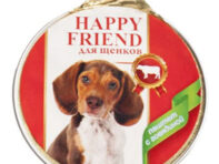 Корм для щенков HAPPY FRIEND паштет с говядиной 125г