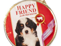 Корм для щенков HAPPY FRIEND паштет с ягненком 125г