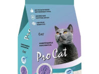 Наполнитель Pro Cat С запахом лаванды комкующийся 6 кг