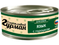 Корм для собак Счастливый Гурман Мясное ассорти с языком и горошком 100 г