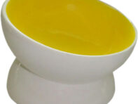 Миска для животных Foxie Dog Bowl желтая 170 мл