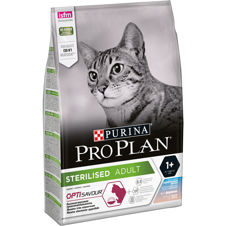 Корм для кошек Pro Plan Dual Flavours для стерилизованных треска