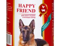 Корм для собак Happy Friend Для средних и крупных пород ассорти из потрошков 750 г