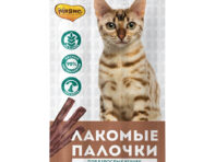 Лакомство для кошек МНЯМС Лакомые палочки с индейкой и ягненком 5гх3шт