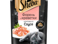 Корм для кошек Sheba Форель и креветки ломтики в соусе 75 г