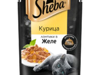 Корм для кошек Sheba Курица ломтики в желе 75 г