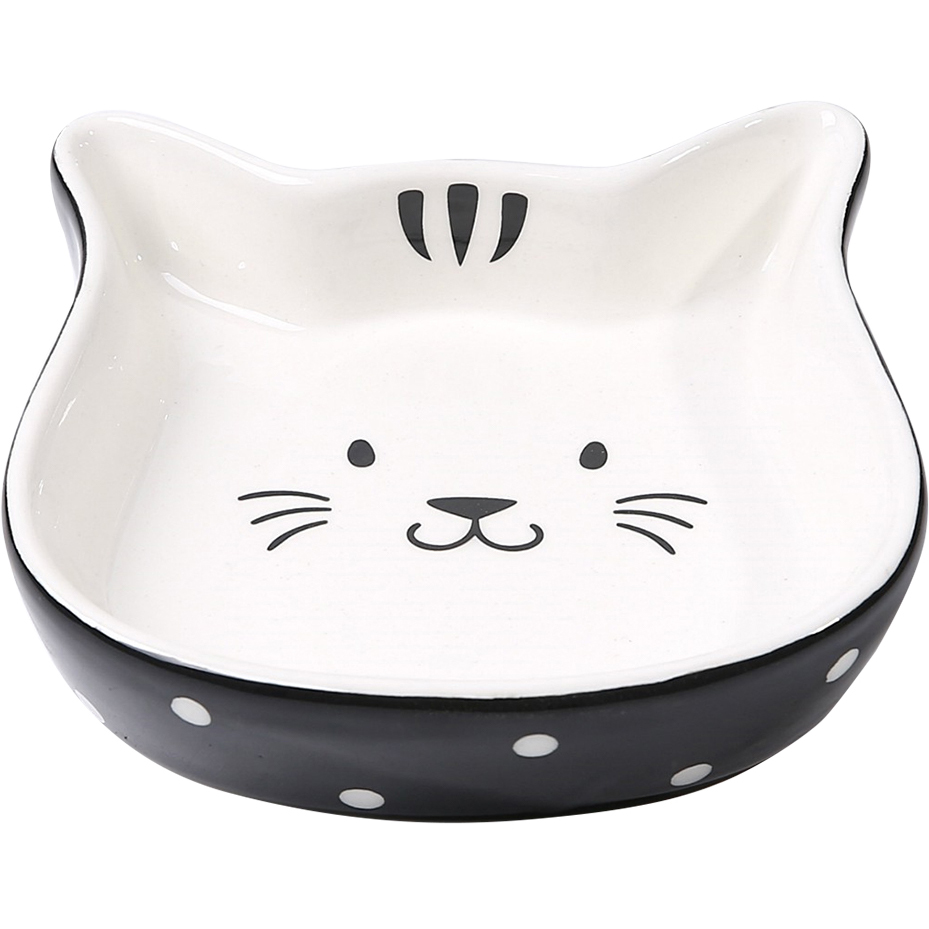 Миска для животных Foxie Cat Polka Dot керамическая 13