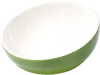 Миска для животных Foxie Green Bowl керамическая 14х14х11 см 170 мл зеленый