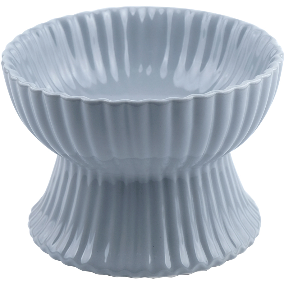 Миска для животных Foxie Grey Shell керамическая 15х15х10