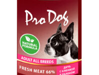 Корм для собак PRO DOG дичь с клюквой и яблоком 400 г