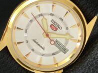 ВОССТАНОВЛЕННЫЕ ВИНТАЖНЫЕ SEIKO 5 AUTO 6309A ЯПОНИЯ МУЖСКИЕ СЕРЕБРЯНЫЕ ЧАСЫ С ЦИФЕРБЛАТОМ a425928-2 RL620a-a425928