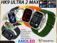 HK9 Ultra 2 Max Смарт-часы AMOLED Часы Ultra2 ChatGPT NFC Смарт-часы для мужчин Ai Watch Face Компас Водонепроницаемые