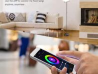WiFi Smart RGB Напольная Лампа 25 Вт Ультра Яркий 2000 Лм Регулируемая Яркость Высокий Напольный Светильник Музыкальная Синхронизация Torchiere Sky LED Лампы Декор