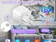 Corui Tuya Wi-Fi Smart Plug 16a/20a Розетка EU Монитор мощности Функция синхронизации Поддержка Smart Life App Control Alexa Google Home