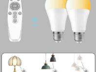 2.4G RF Remote Control Light Bulb E27 12W 85-265V CW WW Dimmable Timing LED Lamp Bulb 2700-6500K Color Temperature Adjusta Lamp