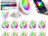 15 Вт/10 Вт светодиодный потолочный светильник Bluetooth светодиодный умный потолочный светильник с датчиком движения 85-265 В с регулируемой яркостью RGB лампа приложение пульт дистанционного управления Smart Life