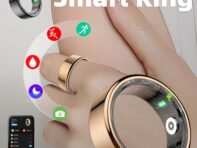Q1 Smart Ring Electronic Sports Ring Monitoring Sleep Health Remote Control Photography Bluetooth Heart Rate Blood Oxygen Charging Chamber 8 чёрный