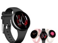 Rainbuvvy DM75 Женские умные часы Bluetooth-вызов Мониторинг сердечного ритма сна Трекер здоровья Изысканные часы с ожерельем на шее