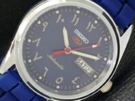 REFURBISHED MENS SEIKO 5 AUTOMATIC 6309A JAPAN ARABIC BLUE DIAL WATCH a427359-2 QRL-a427359