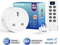 20a Tuya Wi-Fi Rf433 UK умная розетка адаптер адаптер питания монитор беспроводной пульт дистанционного управления голосовой таймер для Google Home Alexa