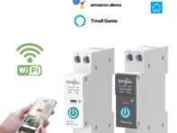 TUYA с измерением WIFI умный автоматический выключатель 1P 63A DIN-рейка для умного дома беспроводной пульт дистанционного управления с помощью приложения TONGOU