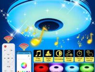 120 Вт Wi-Fi RGB светодиодные потолочные светильники для детской комнаты с приложением дистанционного управления Bluetooth Smart Music Light Поддержка Alexa go/Google/Tmall El wifi 110-265V