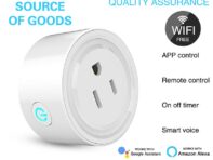Us Type Tuya Wi-Fi Smart Socket App Control Plug Работает с Google Alexa Voice Timing Функция совместного использования розетки для дома 100-240V&us-Wall Socket