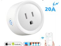 Corui Us Bluetooth Wi-Fi 20a Мониторинг заряда Беспроводная розетка с дистанционным управлением Умная вилка Огнестойкая мощность ПК Голосовое управление