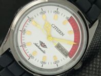 ВОССТАНОВЛЕННЫЕ ЧАСЫ CITIZEN AUTOMATIC 8200 JAPAN С БЕЛЫМ ЦИФЕРБЛАТОМ a425707-2 R1028-a425707