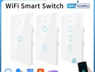 Беспроводная настенная панель WiFi Smart Light 120 с поддержкой Alexa и 1/2/3 Gang для приложения Smart Life