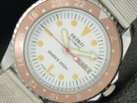 MENS REFURBISHED SEIKO JAPAN 6349A AUTOMATIC WHITE DIAL WRIST WATCH a426412-2 RL-a426412