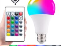 220 В 110 В E27 Светодиодная лампа RGB 20 Вт 15 Вт 10 Вт 5 Вт Светодиодная лампа RGBWW Сменная красочная светодиодная лампа RGBW с ИК-пультом дистанционного управления