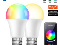 Tuya LED Light Bulb Smart Living APP Control Dimming 10W E27 AC85-265V RGB+CCT Color Changing Light Compatible with IOS/Android