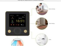 3A Smart WiFi Фанкойл Термостат с цветным ЖК-дисплеем RGB Интеллектуальный термостат Крытый