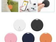 Mini GPS Tracker Locator Circular Bluetooth Positioning Anti-loss Device Pet Children Wallet IOS/Android Alert Alarm Accessories
