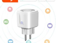 Приложение Smart Life Смарт-переключатель Wi-Fi 16A Дистанционное голосовое управление Розетка монитора мощности Розетка синхронизации Работа с Alexa Google Home