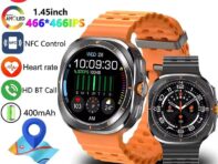 Для Galaxy Smart Watch 7 Ultra 47 мм новейшие модные телефонные звонки Bluetooth умные часы для мужчин DIY циферблат смарт-браслет для женщин подарок 47mm чёрный