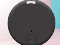 Smart Mini GPS Tracker Portable Item Finders Long Battery Life Anti Lost Alarm Tag Bluetooth-Compatible for Wallet Pet Key Phone розовый