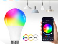 Tuya Smart Life Bluetooth Five-way Bulb Light Phone Remote Control Smart E27 220V-240V 110V Indoor Lighting Atmosphere Led Bulb