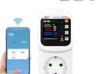 WIFI TY APP Smart Socket 16A LCD Display Розетка с автоматическим сбросом Входное напряжение переменного тока 140-300 В белый