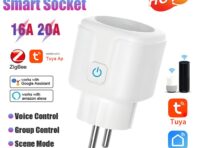 Corui Tuya Smart Zigbee Power Plug EU 16a 20a с монитором питания Беспроводная розетка Smart Life для использования с Alexa Google Home Alice