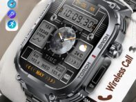 SACOSDING Compass Smart Watch Men 3ATM Waterproof 2.02  With Compass LED Flashlight Outdoor Sports Fitness Tracking Heart RateSmartwatch